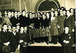Decano Palacios y Estudantes de derecho 1930