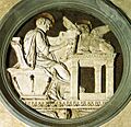 Donatello, tondo di san luca, 1434-43
