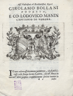 Archivo:Giovanni Battista Martini – Lettera famigliare intorno l'inondazione di Verona, 1757 - BEIC 6301377