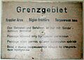 Grenzgebiet - Warnschild (ehem. innerdeutschen Grenze)
