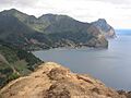 Isla Juan Fernandez (vista hacia Robinson Crusoe desde Montaña)