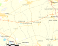 Map commune FR insee code 62623