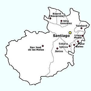 Archivo:Municipalities of Santiago Province 2014