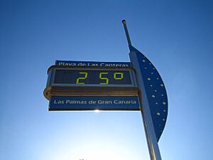 Archivo:Playa las canteras 24december 25degrees las palmas de gran canaria
