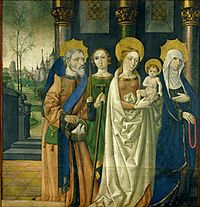 Archivo:Presentació de Jesús al Temple- Mestre de la Seu d'Urgell-MNAC