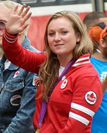 Rosie MacLennan at Olympic Heroes Parade.jpg