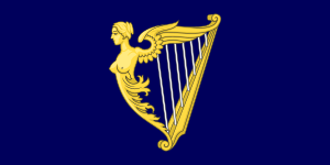 Archivo:Royal Standard of Ireland (1542–1801)