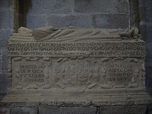 Archivo:Sepulcro de Sancho de Castilla, nieto de Alfonso X. Iglesia de Sta. María la Mayor de Ledesma