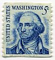 Stamp US 1966 5c Washington