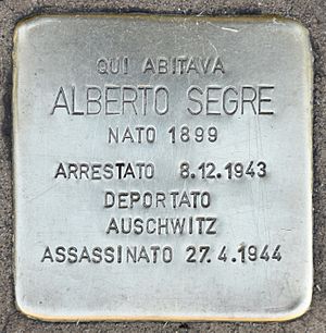 Archivo:Stolperstein für Alberto Segre (Milano)