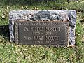 The Footstone of Hideyo Noguchi in Woodlawn Cemetery