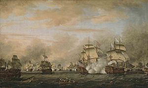Archivo:The battle of the Saints 12 avril 1782