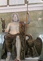 Zeus portando la égida junto al águila y Niké. Jupiter eagle - Museo Hermitage