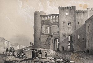 Archivo:1842, España artística y monumental, vistas y descripción de los sitios y monumentos más notables de españa, vol 1, Castillo de Alba de Tormes cropped