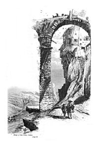 Archivo:1879, Picturesque Europe, vol III, Bridge of San Pablo, Cuenca