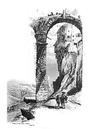 Archivo:1879, Picturesque Europe, vol III, Bridge of San Pablo, Cuenca