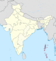 Andaman and Nicobar Islands in India (special marker)