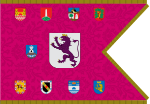 Archivo:Bandera de la Provincia de León (1960-1965)