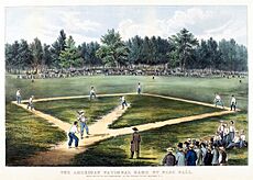 Archivo:Baseball at Elysian Fields, Hoboken, NJ in 1866