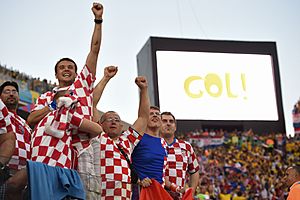 Archivo:Brazil and Croatia match at the FIFA World Cup 2014-06-12 (05)