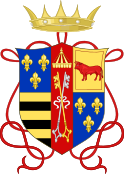 Coat of arms of Cesare Borgia.svg