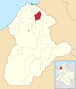 Chimá ubicada en Córdoba (Colombia)