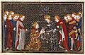 Edward III Plantagenet of England pays homage for Aquitaine to French King Philip VI Valois by Jean Fouquet, Grandes Chroniques de France (24532794988)