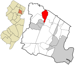 Essex County New Jersey incorporated and unincorporated areas North Caldwell highlighted.svg