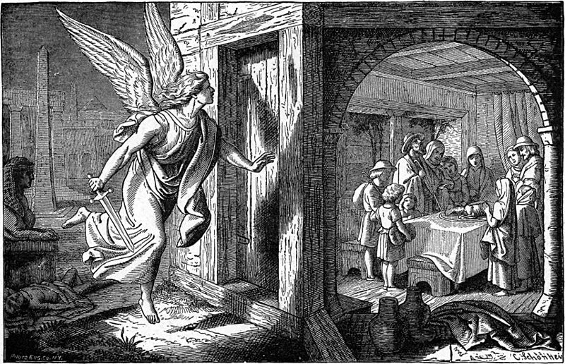 Foster Bible Pictures 0062-1 The Angel of Death and the First Passover