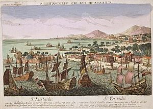 Archivo:Ile de Saint Eustache en 1781