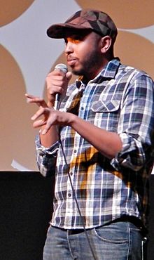 Justin Simien at Sundance 2014 speaking.jpg