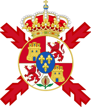Archivo:Lesser Coat of arms of Spain (1843-1868 and 1874-1931)-Version of the Colours