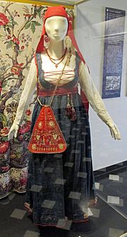 Archivo:Manifattura genovese, abito da festa in tela di genova (jeans), 1850-1900 ca.