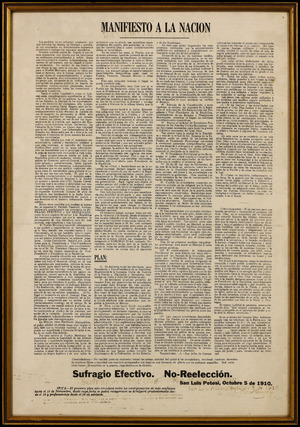 Archivo:Manifiesto a la Nación (1910), de Francisco I. Madero