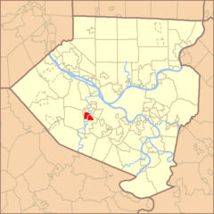 Map of Allegheny County PA Highlighting Carnegie.png