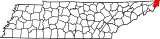 Map of Tennessee highlighting Johnson County.svg