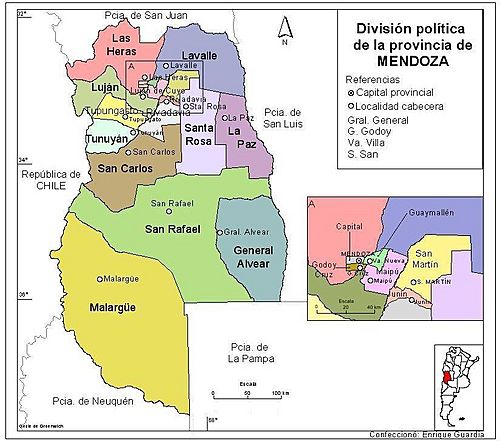 Archivo:Mapa de la división política de la pcia. de Menoza -Argentina-