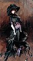 Marchesa Luisa Casati, with a greyhound, by Giovanni Boldini