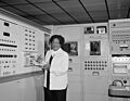 Mary Jackson working