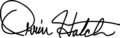 Orrin Hatch Signature