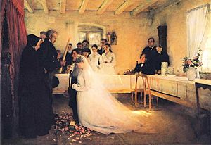 Archivo:Pascal Dagnan-Bouveret - Blessing of the Young Couple Before Marriage