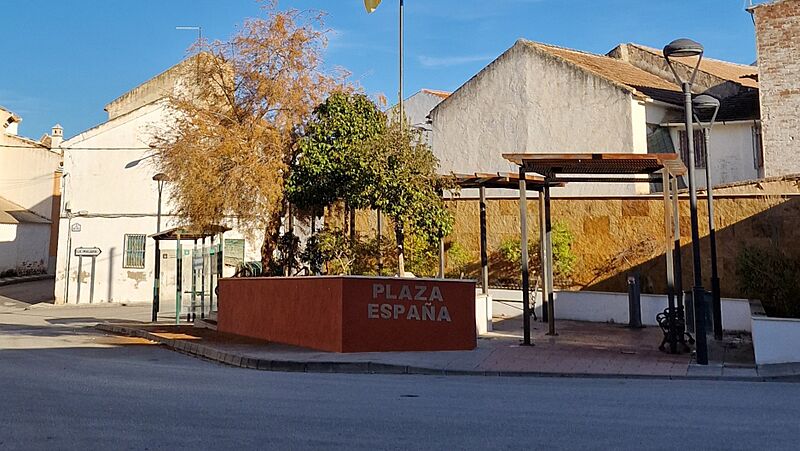 Plaza España, en Chimeneas (Granada)