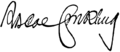 Roscoe Conkling signature