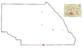 Saguache County Colorado Incorporated and Unincorporated areas Center Highlighted