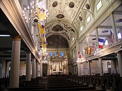 Saint Louis Cathedral, New Orleans, interior, February 2007