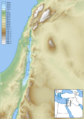Southern Levant topographic map