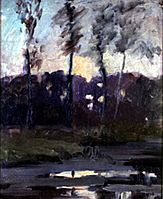 Trees by the River, 1900, by Laura Muntz-Lyall