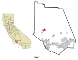 Ventura County California Incorporated and Unincorporated areas Ojai Highlighted.svg