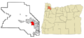 Washington County Oregon Incorporated and Unincorporated areas Aloha Highlighted