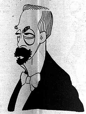 Archivo:1908-05-08, La Esquella de la Torratxa, El Gay Saber, Galería cómica dels Mestres vius, Bagaria (cropped) Joan Maragall